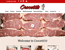 Tablet Screenshot of crocettis.com